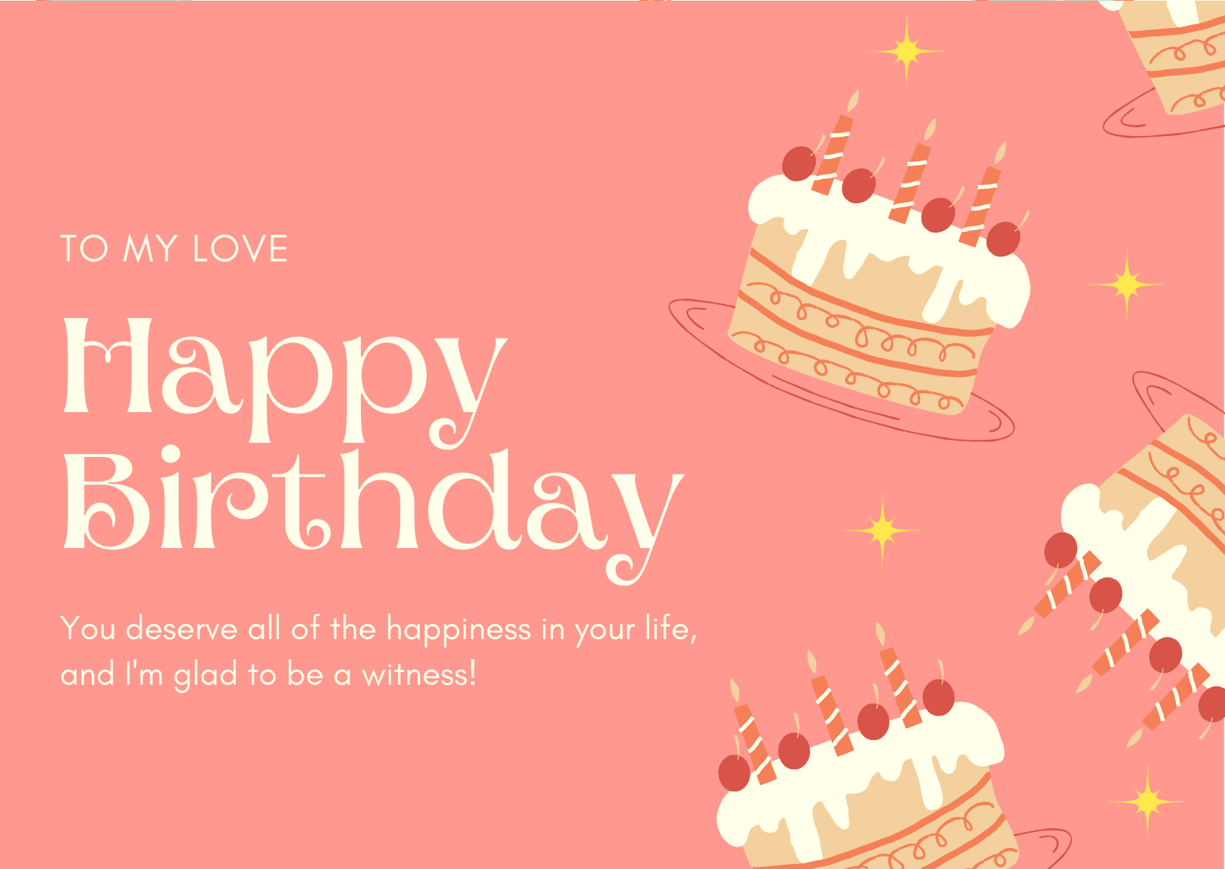 happy birthday message for her